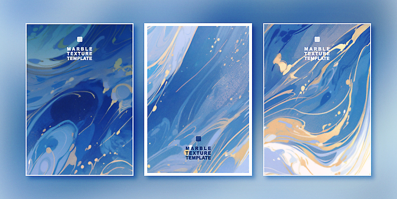 곡선 일러스트 추상 사람없음 파란색 세트 고급 질감 웨이브 대리석 마블링 국내일러스트 AI파일 선 컬러 컨셉 무늬 재료 파일형식 벡터