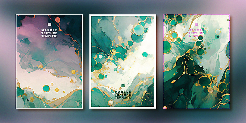 곡선 일러스트 추상 사람없음 초록색 세트 고급 질감 웨이브 대리석 마블링 국내일러스트 AI파일 선 컬러 컨셉 무늬 재료 파일형식 벡터