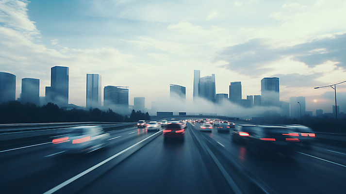 JPG 구름 편집이미지 도로 자동차 하늘 빌딩 사람없음 건물 태양 안개 도시 디지털합성 속도 장노출 편집실사 AI컴퓨터그래픽 AI콘텐츠 자연요소 건축물 길 육상교통 교통시설 날씨 촬영기법 CG 파일형식
