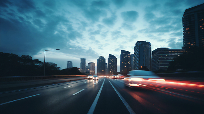 JPG 구름 편집이미지 도로 자동차 하늘 빌딩 사람없음 건물 빛 도시 디지털합성 속도 장노출 편집실사 AI컴퓨터그래픽 AI콘텐츠 자연요소 건축물 길 육상교통 교통시설 촬영기법 CG 파일형식