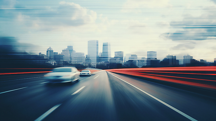 JPG 구름 편집이미지 도로 자동차 하늘 빌딩 사람없음 건물 도시 디지털합성 속도 장노출 편집실사 AI컴퓨터그래픽 AI콘텐츠 자연요소 건축물 길 육상교통 교통시설 촬영기법 CG 파일형식