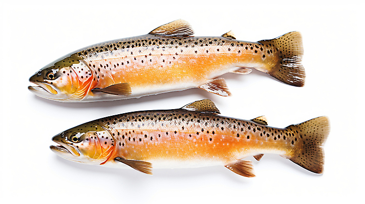 JPG 편집이미지 두마리 어류 사람없음 신선 해산물 디지털합성 송어 편집실사 AI포토 AI콘텐츠 2 수중동물 CG 파일형식