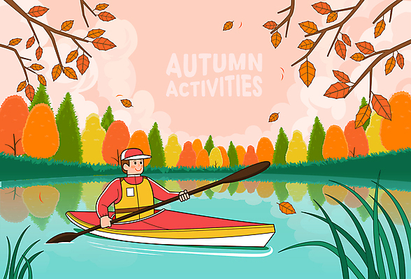 구름 남자 낙엽 일러스트 단풍나무 한명 들기 풍경 상반신 성인 강 가을 나뭇가지 풀 노 카약 선박 성인남자한명만 액티비티 국내일러스트 AI파일 자연요소 나무 식물 1 계절 단풍 수상교통 잎 모션 사람 수상스포츠 남자한명만 성인남자만 파일형식 벡터