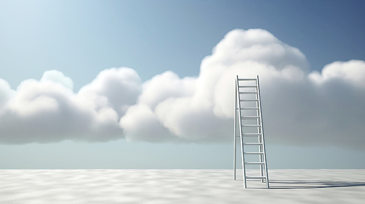 JPG 구름 편집 편집이미지 하늘색 사다리 하늘 사람없음 흰색 합성 편집소스 편집실사 AI컴퓨터그래픽 AI콘텐츠 자연요소 컬러 파란색 도구 CG 파일형식