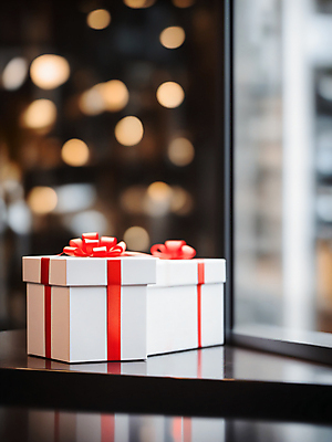 JPG 편집이미지 리본 선물 사람없음 선물상자 쇼핑 창가 오브젝트 빛망울 편집실사 AI포토 AI콘텐츠 창문 빛 상자 CG 파일형식