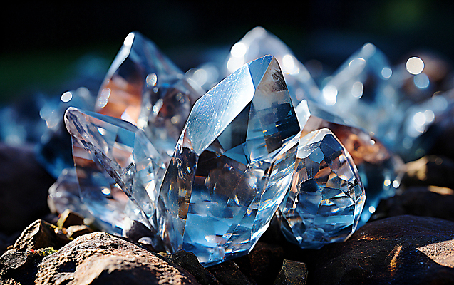 JPG 편집이미지 사람없음 빛 반짝임 크리스탈 광석 보석 디지털합성 편집실사 AI포토 AI콘텐츠 모션 CG 파일형식