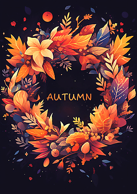 PSD 편집이미지 배너 포스터 단풍 사람없음 주황색 가을 디지털합성 초대장 초대 이미지편집 계절 컬러 잎 카드_감사 파일형식