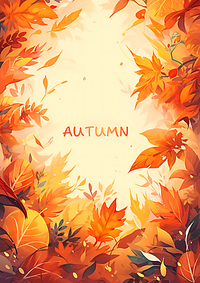 PSD 편집이미지 배너 포스터 단풍 낙엽 사람없음 주황색 가을 디지털합성 초대장 초대 이미지편집 계절 컬러 잎 카드_감사 파일형식