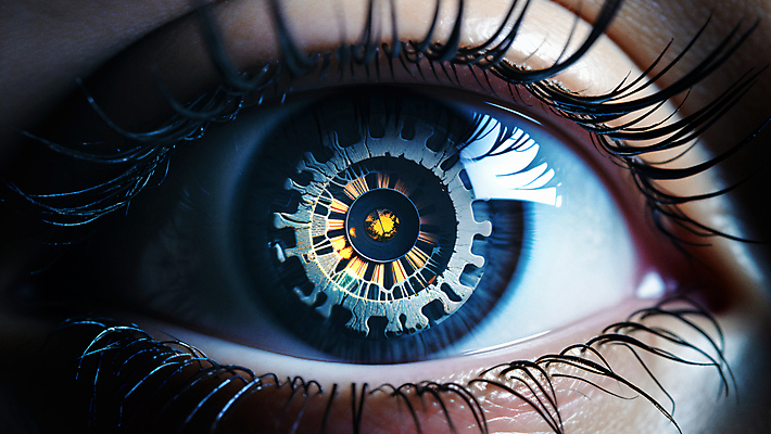 JPG 편집이미지 미래 기술 신체부위 디지털 눈동자 사이버 보안 홀로그램 안구 SF 편집실사 AI컴퓨터그래픽 AI콘텐츠 컨셉 안전 사람 눈_신체부위 CG 파일형식