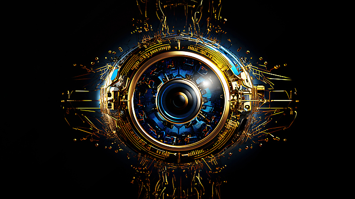 JPG 편집이미지 미래 기술 사람없음 금속 디지털 눈동자 사이버 보안 SF 편집실사 AI컴퓨터그래픽 AI콘텐츠 컨셉 재질 안전 눈_신체부위 CG 파일형식