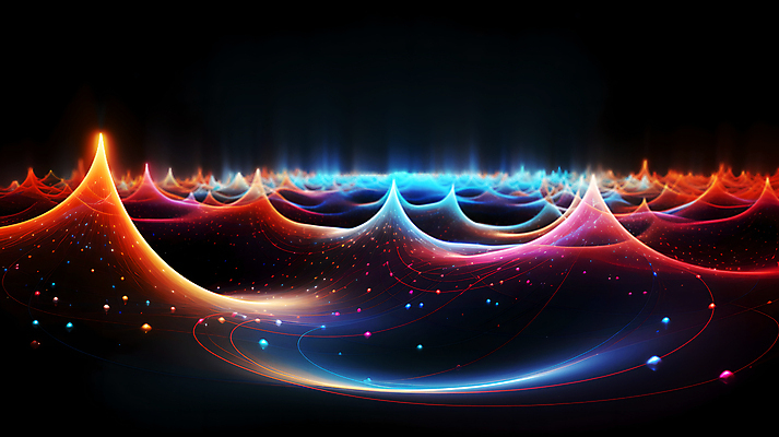 JPG 편집이미지 곡선 그래픽백그라운드 사람없음 그래픽 빛 반짝임 컬러풀 디지털합성 웨이브 더스트파티클 이미지편집 편집실사 AI컴퓨터그래픽 AI콘텐츠 선 컬러 백그라운드 모션 CG 파일형식