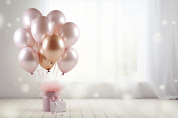 JPG 편집이미지 창문 기념 사람없음 선물상자 공간 흰색 커튼 풍선 빛망울 돌잔치 첫돌 편집실사 AI포토 AI콘텐츠 컬러 선물 빛 상자 돌_생일 CG 파일형식
