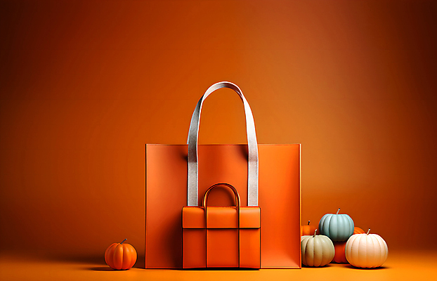 JPG 편집이미지 배너 가방 호박 사람없음 쇼핑 쇼핑백 주황색 핸드백 디지털합성 편집실사 AI포토 AI콘텐츠 잡화 컬러 채소 CG 파일형식