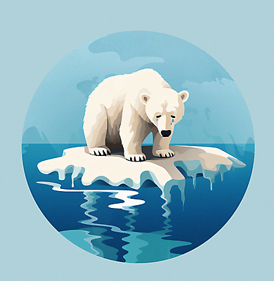 JPG 지구 캠페인 하늘색 일러스트 사람없음 자연보호 얼음 슬픔 북극 눈물 에코 북극곰 빙하 지구온난화 국내일러스트 AI일러스트 AI콘텐츠 녹이기 자연요소 감정 곰 모션 자연 파란색 환경 보호 극지방 기후변화 파일형식