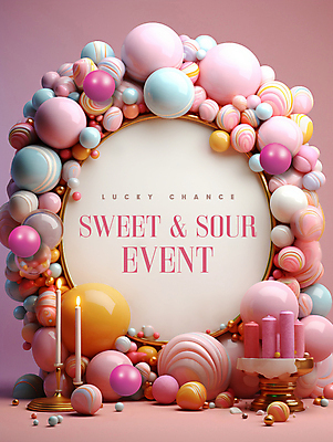 PSD 편집이미지 분홍색 초 프레임 이벤트 사람없음 축하 원형 입체 촛대 풍선 카피스페이스 이미지편집 도형 컬러 컨셉 공백 파일형식