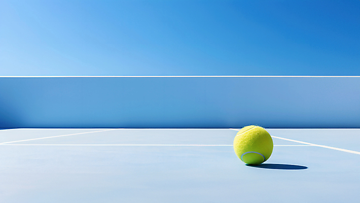 JPG 편집이미지 사람없음 파란색 테니스장 테니스공 편집실사 AI포토 AI콘텐츠 컬러 공 스포츠시설 테니스용품 CG 파일형식