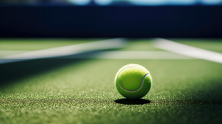 JPG 편집이미지 사람없음 야외 초록색 테니스장 테니스공 편집실사 AI포토 AI콘텐츠 컬러 공 스포츠시설 테니스용품 CG 파일형식