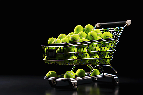 JPG 편집이미지 사람없음 연두색 여러개 쇼핑카 테니스공 담기 많음 편집실사 AI포토 AI콘텐츠 다수 컨셉 공 모션 초록색 쇼핑 카트 테니스용품 CG 파일형식