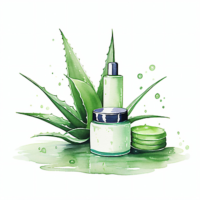 JPG 일러스트 수채화 사람없음 초록색 물 뷰티 화장품 스킨 로션 공병 수분크림 알로에 비건 국내일러스트 AI일러스트 AI콘텐츠 자연요소 식물 컬러 채식주의자 병_담는 파일형식