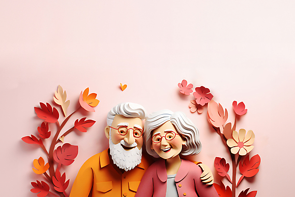JPG 편집이미지 커플 여자 할아버지 노년 남자 꽃 행복 할머니 분홍색 웃음 상반신 두명 실버라이프 노부부 실버 페이퍼아트 노인만 안경낌 어깨에손 이미지편집 편집실사 AI컴퓨터그래픽 AI콘텐츠 식물 라이프스타일 부부 감정 안경 컬러 관계 모션 표정 사람 성인 CG 성인만 파일형식