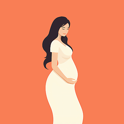 JPG 원피스 여자 일러스트 한명 상반신 성인 주황색 임산부 임신 임부복 감싸기 성인여자한명만 국내일러스트 AI일러스트 AI콘텐츠 1 옷 컬러 모션 사람 여자한명만 성인여자만 파일형식