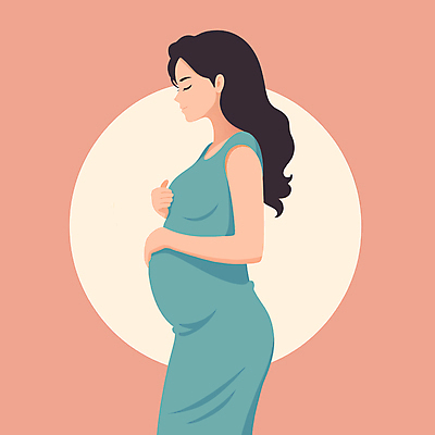 JPG 원피스 여자 분홍색 일러스트 한명 상반신 성인 초록색 임산부 임신 임부복 감싸기 성인여자한명만 국내일러스트 AI일러스트 AI콘텐츠 1 옷 컬러 모션 사람 여자한명만 성인여자만 파일형식