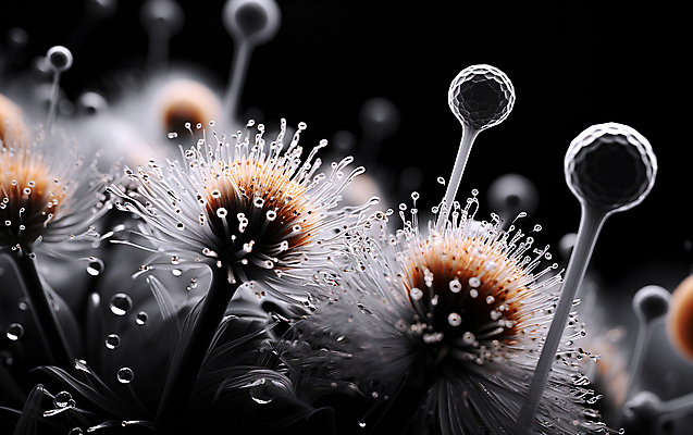 JPG 편집이미지 꽃 현미경 근접촬영 사람없음 물방울 확대 디지털합성 수분_꽃가루 편집실사 AI컴퓨터그래픽 AI콘텐츠 식물 뷰포인트 실험기구 CG 파일형식