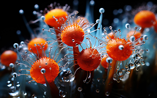 JPG 편집이미지 꽃 현미경 근접촬영 사람없음 물방울 확대 디지털합성 수분_꽃가루 편집실사 AI컴퓨터그래픽 AI콘텐츠 식물 뷰포인트 실험기구 CG 파일형식