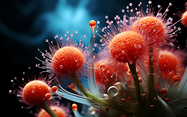 JPG 편집이미지 꽃 현미경 근접촬영 사람없음 물방울 확대 디지털합성 수분_꽃가루 편집실사 AI컴퓨터그래픽 AI콘텐츠 식물 뷰포인트 실험기구 CG 파일형식