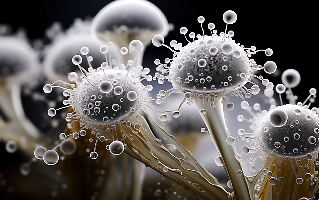 JPG 편집이미지 현미경 근접촬영 사람없음 확대 디지털합성 수분_꽃가루 편집실사 AI컴퓨터그래픽 AI콘텐츠 뷰포인트 실험기구 CG 파일형식