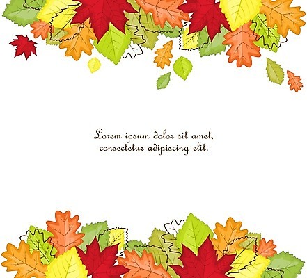 EPS 해외이미지 나무 식물 디자인 포스터 리플렛 백그라운드 컨셉 단풍 잎 일러스트 프레임 미술 사람없음 장식 빨간색 컬러풀 노란색 초대 추수감사절 해외202004 해외일러스트 기독교 컬러 문화예술 파일형식 벡터