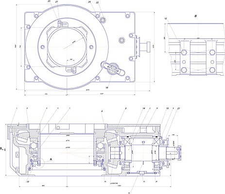 EPS 해외이미지 산업 선 일러스트 텍스트 부분 화살 기계 장비 원형 구멍 그림 청사진 부화 베어링 프로젝트 해외202004 해외일러스트 도형 파일형식 벡터
