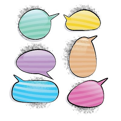 EPS 해외이미지 말풍선 일러스트 사람없음 컬러풀 줄무늬 만화 팝아트 코믹 카툰스타일 가로줄 해외202004 해외일러스트 선 컬러 무늬 그림 파일형식 벡터