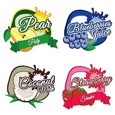 EPS 해외이미지 모양 음료 음식 스티커 과일 일러스트 텍스트 딸기 타이포그라피 사람없음 세트 꼬리표 라벨 상점 식당 주스 카페 심볼 메뉴 유기농 블루베리 블랙베리 해외202004 해외일러스트 문자 웰빙 프레임 파일형식 벡터