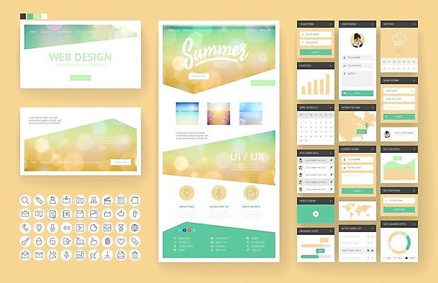 EPS 해외이미지 템플릿 디자인 바다 여행 지도 인터넷 일러스트 비즈니스 하늘 모바일 휴가 사람없음 그래픽 초록색 여름 세트 세계 햇빛 태양 웹 플랫 메뉴 휴양지 레이아웃 페이지 UI 인터페이스 해외202004 해외일러스트 자연요소 계절 컬러 장소 파일형식 벡터