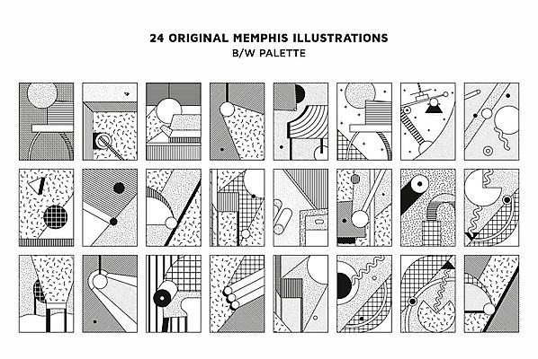 EPS 해외이미지 모양 디자인 포스터 선 백그라운드 패턴 일러스트 추상 미술 사람없음 그래픽 세트 검은색 패턴백그라운드 흰색 원형 팝아트 멤피스디자인 해외202004 해외일러스트 도형 컬러 무늬 문화예술 그림 파일형식 벡터
