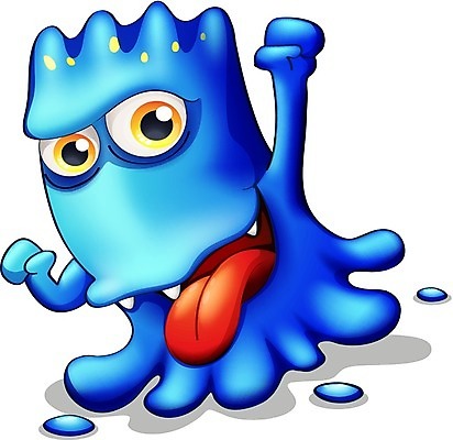 EPS 해외이미지 캐릭터 일러스트 사람없음 파란색 몬스터 해외202004 해외일러스트 일러캐릭터 컬러 파일형식 벡터