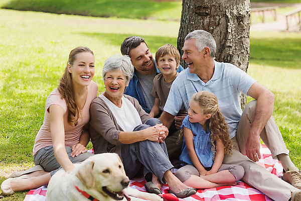 포토 JPG 해외이미지 전신 나무 여자 할아버지 노년 남자 할머니 어린이 엄마 함께함 앉기 소년 잔디 여러명 성인 옆모습 소풍 화목 아빠 개 돗자리 해외202004 해외포토 식물 뷰포인트 다수 컨셉 포유류 가족 모션 사람 야외활동 파일형식
