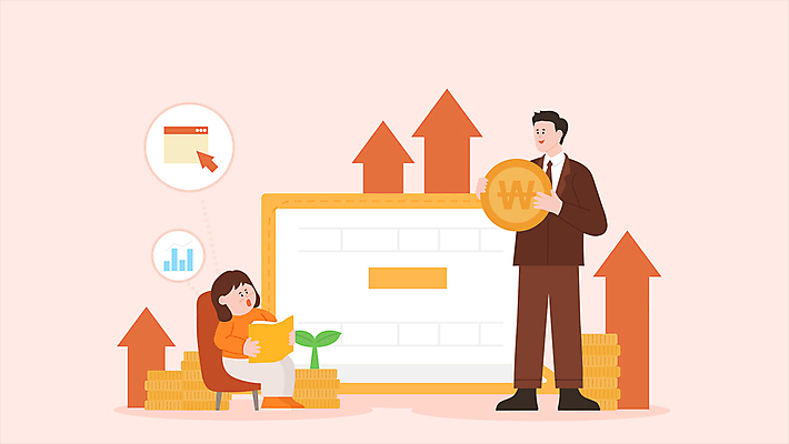 전신 여자 교육 남자 화살표 어린이 의자 서기 들기 사람 앉기 정장 소녀 성인 두명 책 금융 학습 마주보기 동전 경제교육 계좌 동전탑 모션그래픽 MP4 MOV 옷 가구 돈 모션 경제 쌓기 동영상 파일형식