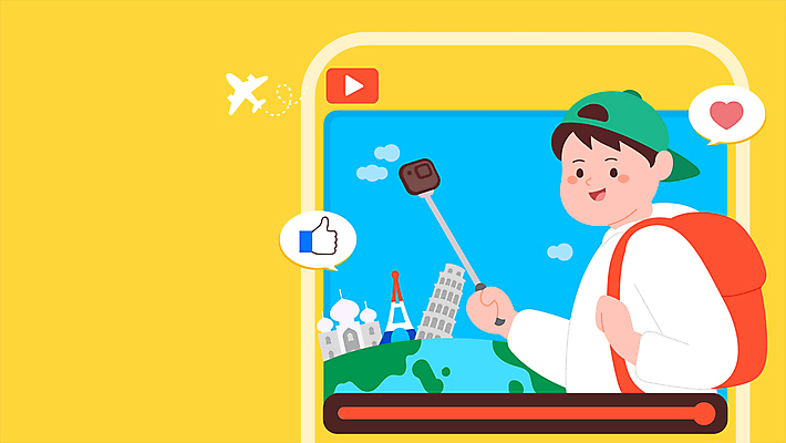 구름 남자 지구 여행 말풍선 휴가 비행기 한명 들기 사람 상반신 성인 노란색 카메라 세계여행 에펠탑 피사의사탑 따봉 타지마할 동영상창 셀카봉 소셜네트워크 성인남자한명만 브이로그 모션그래픽 MP4 MOV 자연요소 1 라이프스타일 컬러 항공교통 모션 대중교통 전자제품 세계 이탈리아 세계문화유산 최고 인도 파리 동영상 랜드마크 남자한명만 성인남자만 파일형식