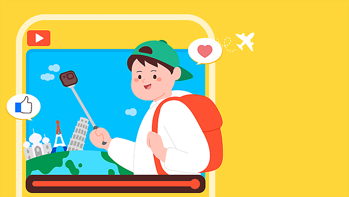 구름 남자 지구 여행 말풍선 휴가 비행기 한명 들기 사람 상반신 성인 노란색 카메라 세계여행 에펠탑 피사의사탑 따봉 타지마할 동영상창 셀카봉 소셜네트워크 성인남자한명만 브이로그 모션그래픽 MP4 MOV 자연요소 1 라이프스타일 컬러 항공교통 모션 대중교통 전자제품 세계 이탈리아 세계문화유산 최고 인도 파리 동영상 랜드마크 남자한명만 성인남자만 파일형식