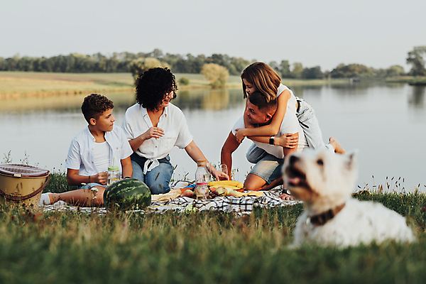 포토 JPG 해외이미지 백인 여자 남자 딸 행복 아들 호수 어린이 중년 가족 엄마 함께함 소년 여러명 야외 물 반려동물 강 부모 소풍 아빠 개 해외202309 해외포토 자연요소 서양인 동물 감정 다수 컨셉 포유류 관계 사람 성인 야외활동 파일형식