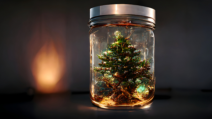 포토 JPG 해외이미지 크리스마스 유리병 사람없음 반짝임 크리스마스트리 담기 해외202309 해외포토 기념일 모션 병_용기 파일형식