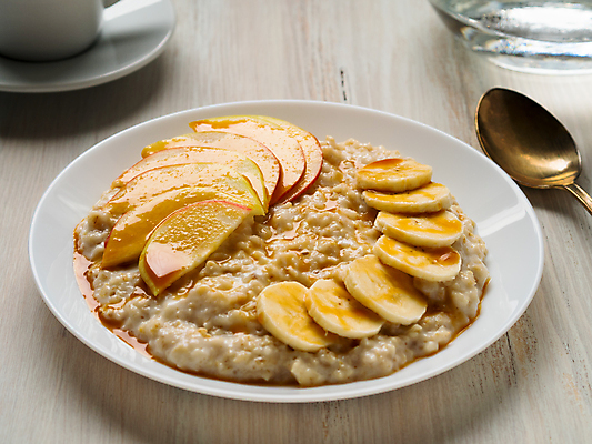 포토 JPG 해외이미지 음식 바나나 사람없음 아침식사 사과 슬라이스 오트밀 해외202309 해외포토 과일 식사 파일형식 귀리