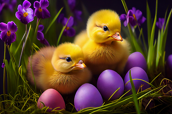 포토 JPG 해외이미지 꽃 새끼 두마리 병아리 사람없음 귀여움 계란 해외202309 해외포토 식물 동물 컨셉 2 조류 알 파일형식