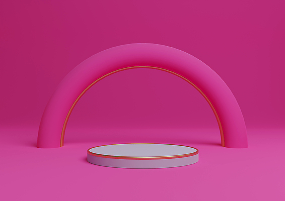 포토 JPG 해외이미지 모양 템플릿 디자인 분홍색 백그라운드 일러스트 전등 실내 서기 사람없음 빛 3D 우주 공백 무대 발표 황금 고급 상품 전시회 진열장 만들기 심플 네온 장면 기하학 단상 구성 지휘대 미니멀 비어있는 해외202309 해외일러스트 컬러 컨셉 무늬 모션 조명 내부 전시 디지털합성 파일형식