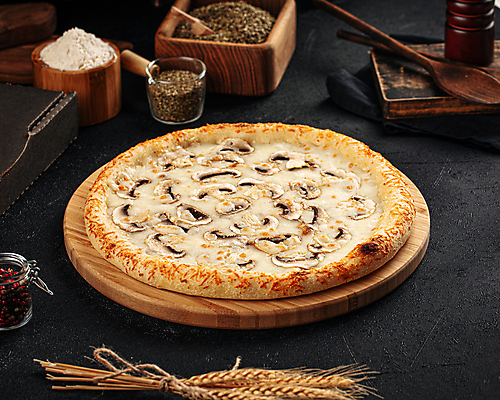 포토 JPG 해외이미지 피자 사람없음 버섯 버섯피자 해외202309 해외포토 패스트푸드 서양음식 파일형식