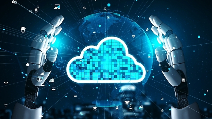 포토 JPG 해외이미지 지구 미래 사람없음 빛 디지털 과학기술 클라우드서비스 로봇팔 홀로그램 AI_인공지능 해외202309 해외포토 컨셉 기술 로봇 서비스 파일형식