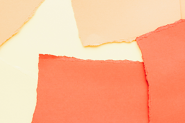 포토 JPG 해외이미지 종이 조각 백그라운드 사람없음 주황색 질감 콜라주 찢어짐 겹침 해외202309 해외일러스트 컬러 모션 파일형식