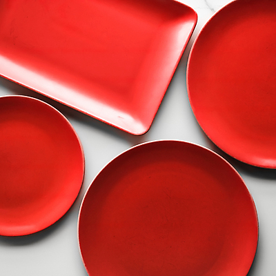 포토 JPG 해외이미지 그릇 사람없음 빨간색 화려 플랫 오브젝트 대리석 해외202309 해외포토 식기 컬러 컨셉 재료 파일형식